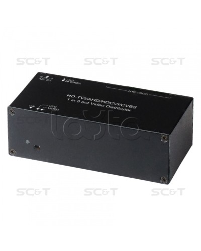 Распределитель видеосигнала HDCVI/HDTVI/AHD SC&T CD108HD в Москве Видеоусилители, Модуляторы, Делители Pintop.ru