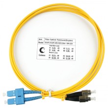 Шнур оптический duplex SC-FC 9/125 sm 1,5м LSZH Cabeus FOP(d)-9-SC-FC-1,5m