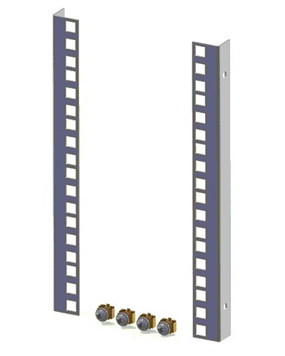 Направляющие для шкафов 18U (2 шт/уп.) TLK TLK-VNI-18U-2 в Москве Аксессуары для стоек и шкафов Pintop.ru