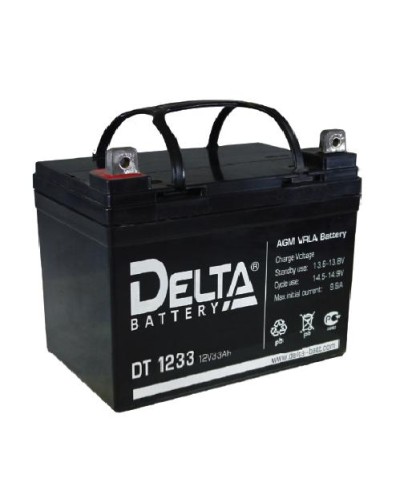 Аккумулятор свинцово-кислотный Delta DT 1233 в Москве Электротехническое оборудование Pintop.ru