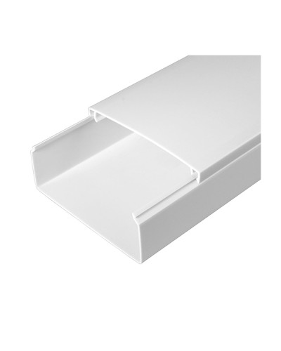 Кабель-канал белый 2-й замок в п/э 100х40 (24м/уп) Промрукав PR.0510041 в Москве Кабель-канал Pintop.ru