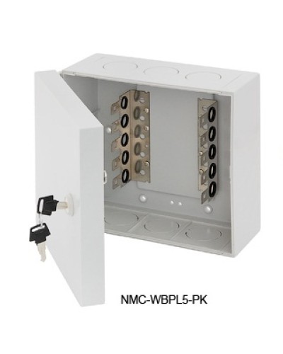 Щит распределительный настенный 5 плинтов NIKOMAX (NMC-WBPL5-PK) в Москве Щиты электрические Pintop.ru