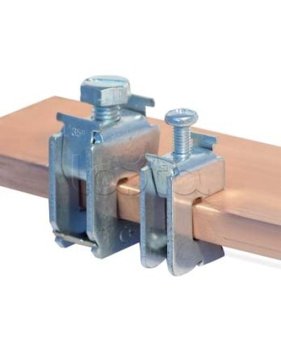 Шинная клемма для кабеля, сечение шины 10 мм, кабель 35-70 мм DKC R5BC1070 в Москве Крепежные изделия Pintop.ru