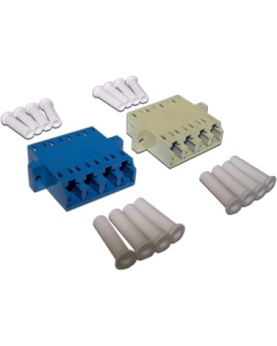 Адаптер оптический LC, MM, корпус SC дуплекс, квадро LANMASTER LAN-4LC/S-AM-MM в Москве Коннекторы Pintop.ru