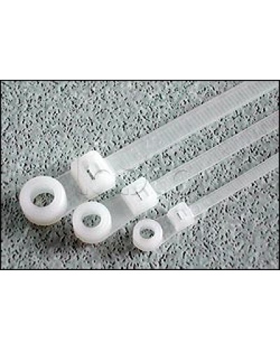 Хомут-стяжка нейлоновый 200x4,8 с отверстием под винт Hyperline GTM-200STC (100 шт/уп.) в Москве Стяжки-хомуты Pintop.ru