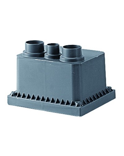 Колодец переходной смотровой 225x175x145 с крышкой для двустенных труб DKC (025001) в Москве Повороты, муфты, тройники Pintop.ru