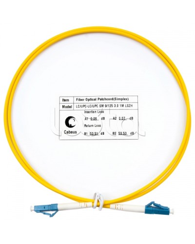 Шнур оптический simplex LC-LC 9/125 SM 1 м LSZH Cabeus FOP(s)-9-LC-LC-1M в Москве Патч-корды оптические Pintop.ru