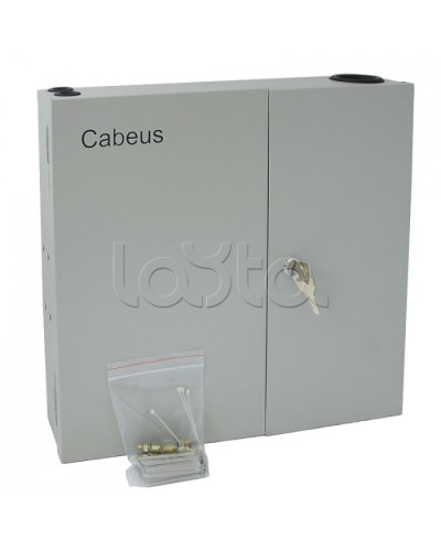 Бокс оптический настенный 19 на 16 SC/2xLC портов Cabeus FO-WL-16SC-K в Москве Кросс оптический Pintop.ru