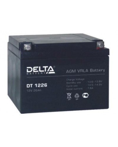 Аккумулятор свинцово-кислотный Delta DT 1226 в Москве Электротехническое оборудование Pintop.ru