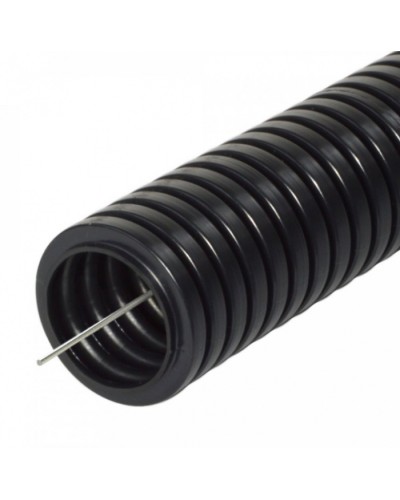 Труба гофрированная ПА безгалогенная (HF) стойкая к ультрафиолету черная с/з д16 (10м/уп) Промрукав (PR02.0257) в Москве Труба гофрированная Pintop.ru