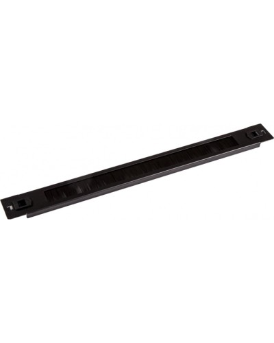 Панель 19 с щеточным вводом 1U, быстросъемная, черная LANMASTER LAN-DC-TLBRP-1U в Москве Аксессуары для стоек и шкафов Pintop.ru