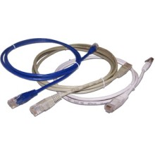 Патч-корд RJ45 TWT UTP кат.5e, с заливными колпачками, 3 м, серый TWT TWT-45-45-3.0-GY