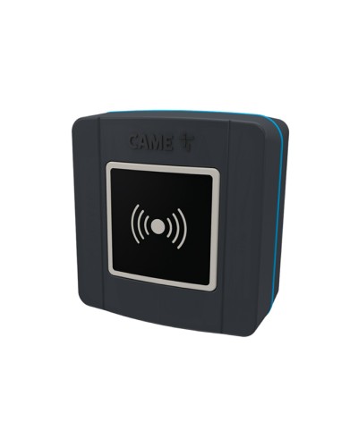 Накладной проксимити-считыватель для карт, брелоков и TAG-капсул Came 806SL-0300 - SELR1BDG, подключаемый к шине CXN с синей подсветкой (протокол Manchester), RAL7024 в Москве Считыватели Pintop.ru