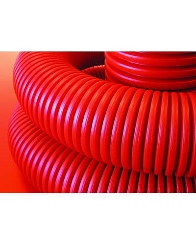 Труба гофрированная двустенная ПНД 90 мм для кабельной канализации с зондом DKC 121990 (50 м) в Москве Труба гофрированная Pintop.ru