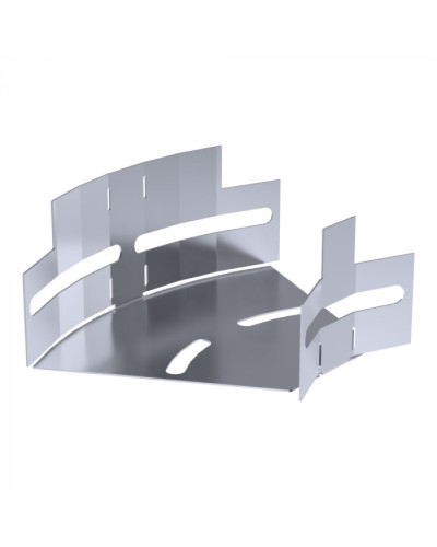 Угол горизонтальный изменяемый 0-45 градусов Стандарт INOX (AISI 316) 100х50 Промрукав (PR16.3614) в Москве Аксессуары для лотков Pintop.ru