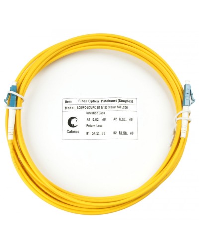 Шнур оптический simplex LC-LC 9/125 SM 10 м LSZH Cabeus FOP(s)-9-LC-LC-10M в Москве Патч-корды оптические Pintop.ru
