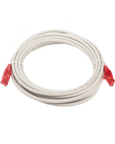 Патч-корд RJ45-RJ45, 4 пары, UTP, кат.5е, LSZH (5м) Hyperline PC-LPM-UTP-RJ45-RJ45-C5e-5M-LSZH-GY в Москве Патчкорды (медные) Pintop.ru