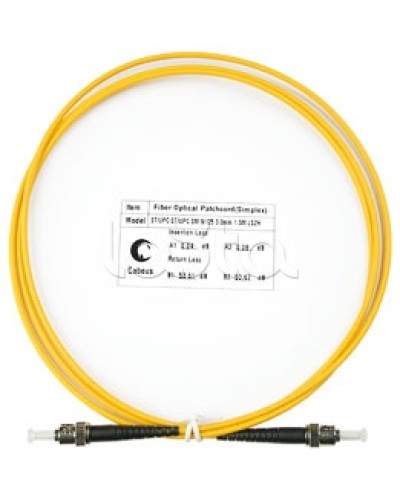 Патч-корд волоконно-оптический SM 9/125 simplex ST-ST LSZH (1,5 м) Cabeus FOP(s)-9-ST-ST-1,5m в Москве Патч-корды оптические Pintop.ru