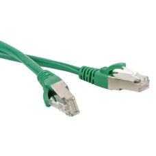 Патч-корд F/UTP Hyperline PC-LPM-STP-RJ45-RJ45-C6-5M-LSZH-GN