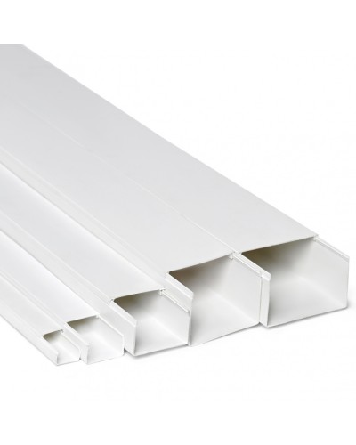 Кабель-канал 25x16x2000, двойной замок, белый (ПожТехКабель) в Москве Кабель-канал Pintop.ru