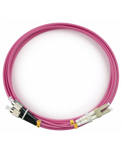 Шнур оптический duplex LC-FC 50/125 mm OM4 2м LSZH Cabeus FOP-50-OM4-LC-FC-2m в Москве Патч-корды оптические Pintop.ru