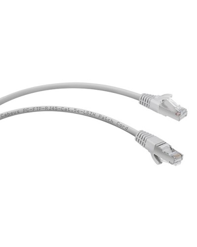 Патч-корд FTP, категория 5e, 0.5 м, LSZH, экранированный, серый Cabeus PC-FTP-RJ45-Cat.5e-0.5m-LSZH в Москве Патчкорды (медные) Pintop.ru