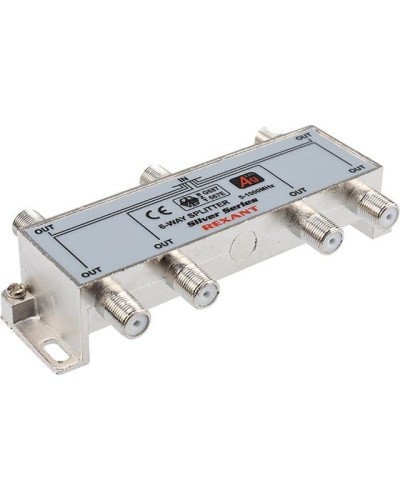 Делитель ТВх6 под F-разъем, 5-1000МГц, Silver (7 F-разъемов в комплекте) REXANT 05-6104 в Москве Системы видеонаблюдения Pintop.ru