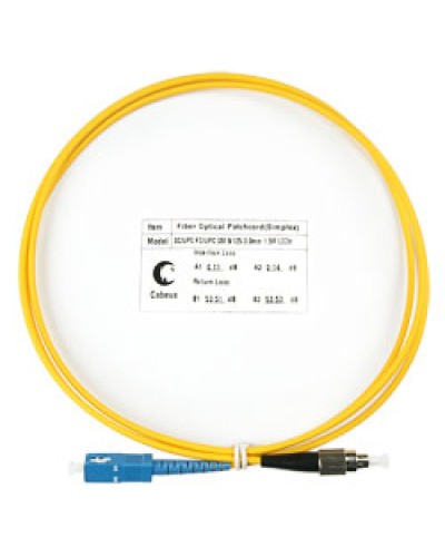 Шнур оптический simplex SC-FC 9/125 SM 1.5 м LSZH в Москве Патч-корды оптические Pintop.ru