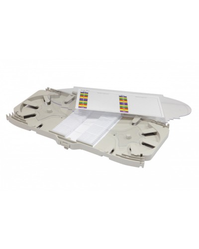 Сплайс-кассета на 24 (48) соединения, пластик Eurolan 33B-03-24GY в Москве Кроссы оптические Pintop.ru