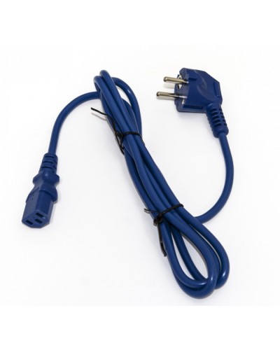 Кабель питания компьютера Hyperline PWC-IEC13-SHM-3.0-BL в Москве Патч-корды и пигтейлы Pintop.ru