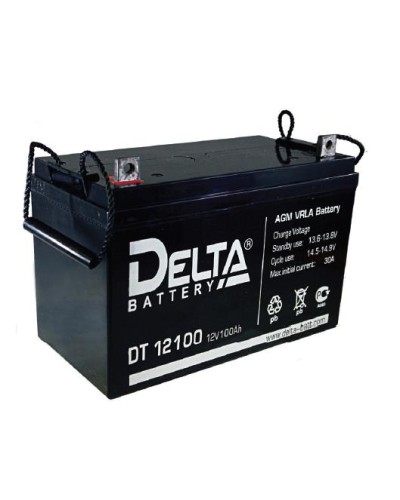 Аккумулятор свинцово-кислотный Delta DT 12100 в Москве Электротехническое оборудование Pintop.ru