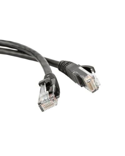Патч-корд RJ45 - RJ45, 4 пары, UTP, категория 5е, 0.5 м, черный, LSZH LANMASTER LAN-PC45/U5E-0.5-BK в Москве Патчкорды (медные) Pintop.ru