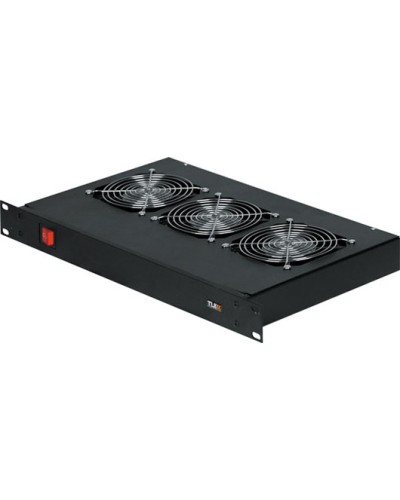 Панель вентиляционная с 3 вентиляторами TLK TLK-VP3/BK в Москве Вентиляторные модули Pintop.ru