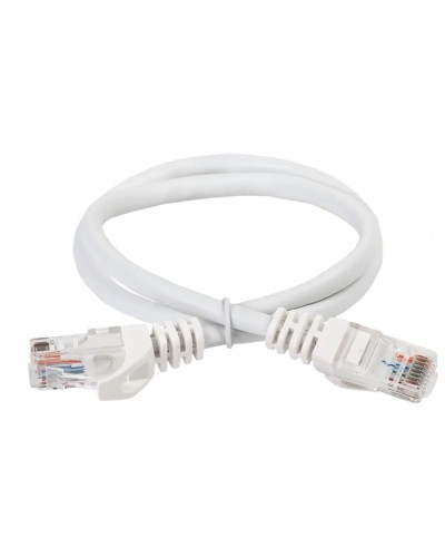 ITK Коммутационный шнур (патч-корд) кат.5Е UTP 5м белый (PC08-C5EU-5M) в Москве Патч-корды и пигтейлы Pintop.ru