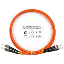 Шнур оптический duplex ST-ST 62,5/125 mm 2м LSZH Cabeus FOP-62-ST-ST-2m