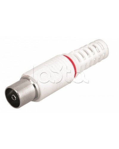 Разъем гнездо TV без пайки белый (100шт/уп) REXANT 05-2043 в Москве Коннекторы Pintop.ru