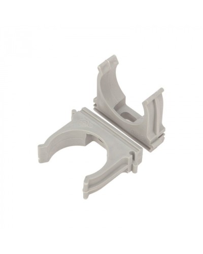 Крепеж-клипса для труб д.16мм, цвет серый Cabeus (CF16-GY) в Москве Держатели, клипсы, скобы Pintop.ru