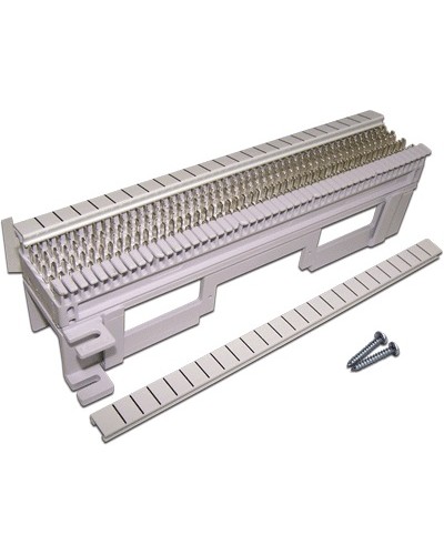 Панель кроссовая 66 типа, 50 пар, настенная, LANMASTER, с установочной площадкой LANMASTER LAN-WS66-50FT в Москве Кроссы оптические Pintop.ru