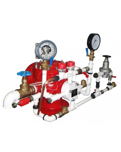 Узел управления спринклерный воздушный в комплекте с акселератором Спецавтоматика УУ-С100/1,6В3-ВФ.О4-01 в Москве Устройства пуска водяного пожаротушения Pintop.ru