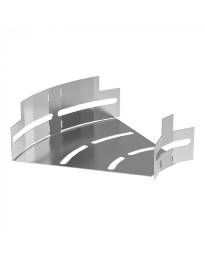 Угол горизонтальный изменяемый 0-45 градусов Стандарт INOX (AISI 304) 150х50 Промрукав (PR16.3587) в Москве Аксессуары для лотков Pintop.ru