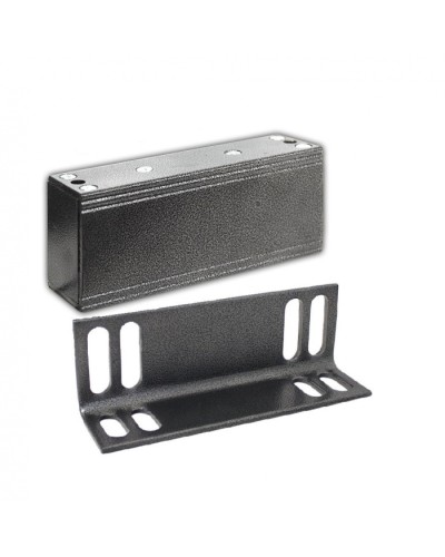 Замок электромагнитный Олевс М2-400 с уголком серебряный антик в Москве Электромагнитные замки Pintop.ru