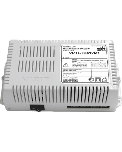 Блок управления терминала консьержа Vizit-TU412M1 в Москве Блоки управления многоабонентные Pintop.ru