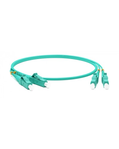 Патч-корд волоконно-оптический MM 50/125(OM3), LC-LC, duplex, LSZH, 1 м Hyperline FC-D2-503-LC/PR-LC/PR-H-1M-LSZH-AQ (FC-503-LC-LC-10G-1M) в Москве Патч-корды оптические Pintop.ru