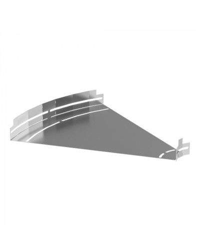 Угол горизонтальный изменяемый 0-45 градусов Стандарт INOX (AISI 304) 500х50 Промрукав (PR16.3599) в Москве Аксессуары для лотков Pintop.ru