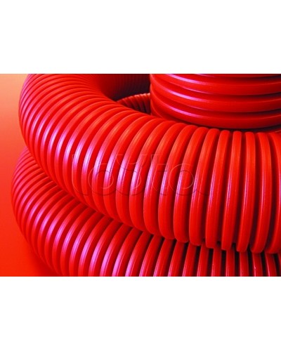 Труба гофрированная двустенная ПНД 110 мм для кабельной канализации с зондом DKC 121911 (50 м) в Москве Труба гофрированная Pintop.ru