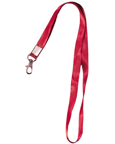 Лента шёлковая с металлическим карабином-защёлкой Tantos TS-STR (red) в Москве Дополнительное оборудование для СКУД Pintop.ru