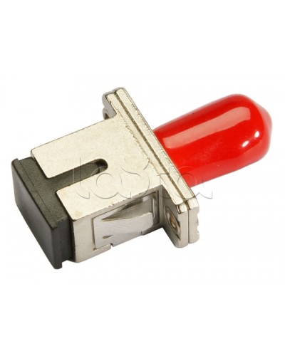 Соединитель проходной ST-SC, MM(для многомодового кабеля), simplex Cabeus ST-SC-MM в Москве Проходные адаптеры и розетки оптические Pintop.ru