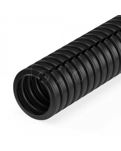 Труба гофр ПП безгалогенная (HF) разрезная черная dвн 9,8 мм, dнар 13,2 мм (500м/уп) Промрукав (PR02.0303) в Москве Труба гофрированная Pintop.ru