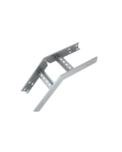 Угол лестничный вертикальный внешний 45 гр. 100х300х1,2 мм Быстрый монтаж HD85 КМ-профиль (LVLS45-100-300-1.2 HD85) в Москве Аксессуары для лотков Pintop.ru