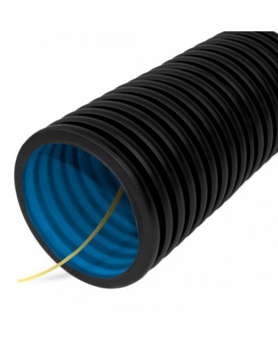 Труба гофрированная двустенная ПНД гибкая тип 450 (SN18) с/з черная д63 (100м/уп) Промрукав (PR15.0140) в Москве Труба гофрированная Pintop.ru